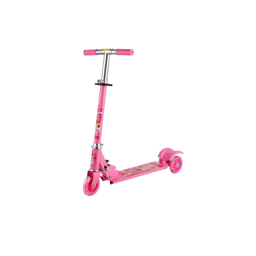 3 Wheel Scooter LED Light Up Wheels Adjustable Height Toddler Scooter