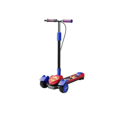 Superman 3-Wheel Kids Scooter – Adjustable Height with Rear Brake