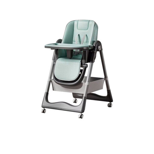 Elegant Pink Baby High Chair – Multifunctional, Adjustable & Storage-Friendly - Image 2