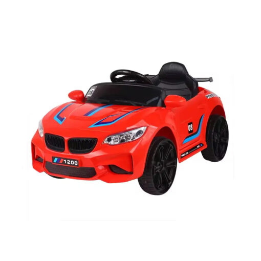 BMW-Style Red Electric Ride-On Car for Kids – Sports Design with Remote Control